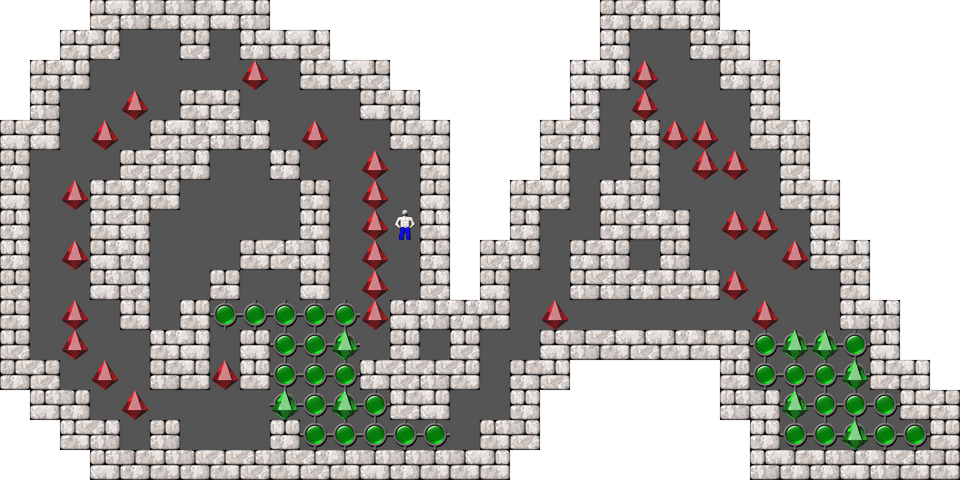 Сокобан Thinking Rabbit Arranged уровень 482